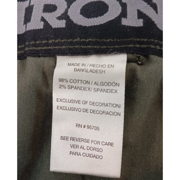 Iron Flex Shorts Men's 40 Green Camo 8 Pockets Cargo Hunting Fishing 98% Cotton - Picture 8 of 10